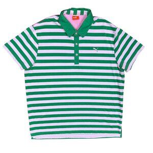 Puma Sport Cotton Blend Short Sleeve Polo Shirt Colorful XL